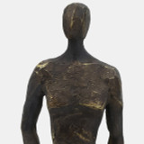 EV19762#22" Augusta Male Statuary With Steel Sphere