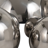 EV19770#S/5 2/3/4/5/6" Adagio Steel Spheres Deco Balls,