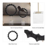 EV19781#S/2 15/18" Operose Statuary, Black