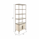 EV19669#84" Azamara Real Hide Etagere Shelf