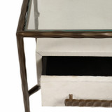 EV19671#22" Azamara Real Hide Accent Table