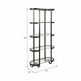 EV19687#78" Anthem Forged Metal Etagere Shelf