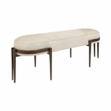 EV19688#55" Marellla Hair On Hide Bench