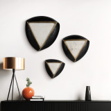 EV19830#S/3 8/11/14" Dayton Marble Triangle Wall Decor