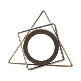 EV19836#12" Demi Shapes Statuary, Gold