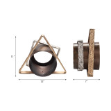 EV19836#12" Demi Shapes Statuary, Gold