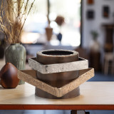 EV19836#12" Demi Shapes Statuary, Gold