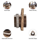 EV19836#12" Demi Shapes Statuary, Gold