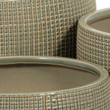 EV19847#Dempsey Green Planters - Set Of 3