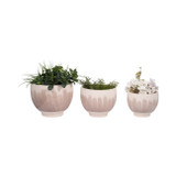 EV19857#Valdiva Ceramic Planters - Set Of 3