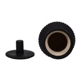 EV19871-03#Laurel Small Black Lidded Jar