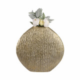 EV19993-04#23" Utica Large Metal Vase, Gold