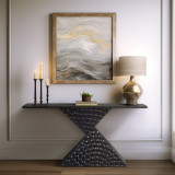 EV20040#56" Liana Black Console Table, Kd 