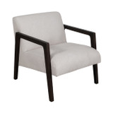 EV20035#28" Brunner Accent Chair, White/black
