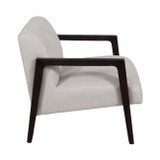 EV20035#28" Brunner Accent Chair, White/black