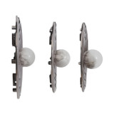 EV20060-01#S/3 Leza 12/15/18" Silver Ring Wall Decor