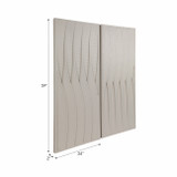EV70374#S/2 24x59 Trinity Dimensional Plaster Wall Art