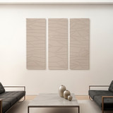 EV70376#S/3 24x63 Chinati Dimensional Plaster Art