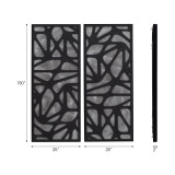 EV70386#S/2 25x59" Ventre Dimensional Wall Art