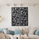 EV70386#S/2 25x59" Ventre Dimensional Wall Art