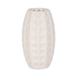 EV20068-01#12" Alexander 3d Printed Vase, Ivory/beige
