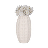EV20068-01#12" Alexander 3d Printed Vase, Ivory/beige