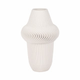 EV20069-02#14" Antilles 3d Printed Vase, Ivory/beige