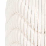 EV20071-01#12" Providence 3d Printedvase, Ivory/beige