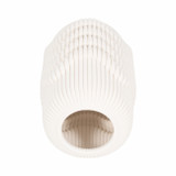 EV20071-01#12" Providence 3d Printedvase, Ivory/beige