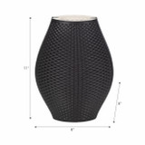 EV20074-01#11" Fernando 3d Printed Vase, Black