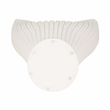 EV20075-02#14" Bello 3d Printed Vase, Ivory/beige