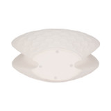 EV20082-02#16" Elphantine 3d Printed Vase, Ivory/beige