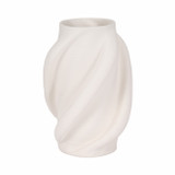 EV20095-01#12" Murano 3d Printed Small Vase, White