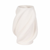 EV20095-01#12" Murano 3d Printed Small Vase, White