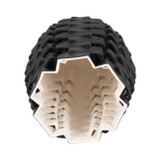 EV20097-02#13" Ellesmere 3d Printed Vase, Black