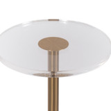 EV20104#21" Elisia Acrylic And Marble Accent Table