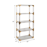EV20110#66" Felix Acrylic Bookshelf/kd 2boxes