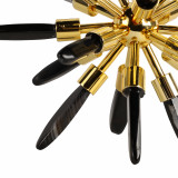 EV20122-03#8" Fiona Small Black Stone Starburst Statuary Kd