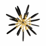 EV20122-04#10" Fiona Large Black Stone Starburst Statuary Kd