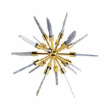 EV20122-06#10" Fiona Large Blue Stone Starburst Statuary Kd