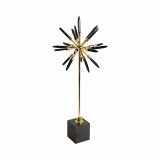 EV20129-02#21" Darra Large Black Stone Starburst Statuary