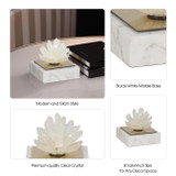 EV20131#4" Julia Short Crystal And Marble Block