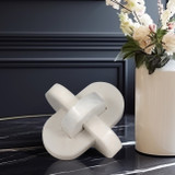 EV19388-01#6" Liam White Marble Knots