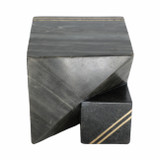 EV19403-01#6" Waipo Gray Marble Cube