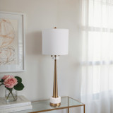 EV51344#36" Genoa Gold Table Lamp