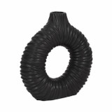 EV20494-04#12" Embry Large Black Vase