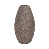 EV20510-02#14" Devone Small Ceramic Brown Vase