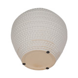 EV20525#8" Riad Small White Ceramic Vase