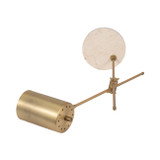 EV51296#20" Zonda Travertine Table Lamp, Gold