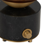 EV51303#16" Mikeno Glass And Marble Table Lamp, Gold